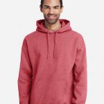 Gildan_18500_Heather_Scarlet_Red_Front_High_Model